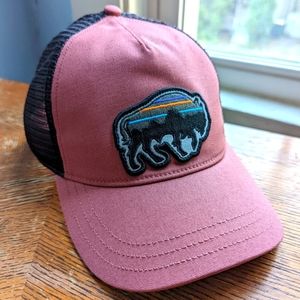 NWT Patagonia "Back For Good" Bison Layback Trucker Hat in Roship